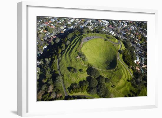 Volcanic Crater, Mt. Eden, Auckland, North Island, New Zealand-David Wall-Framed Photographic Print