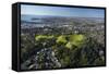 Volcanic Crater, Mt. Eden Domain, Auckland, North Island, New Zealand-David Wall-Framed Stretched Canvas