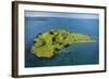 Volcanic Craters on Browns Island, or Motokorea, Hauraki Gulf, Auckland, North Island, New Zealand-David Wall-Framed Photographic Print