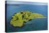 Volcanic Craters on Browns Island, or Motokorea, Hauraki Gulf, Auckland, North Island, New Zealand-David Wall-Stretched Canvas