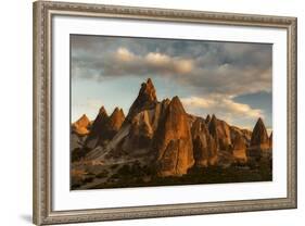 Volcanic Desert Landscape and its Fabulous Geographical Structures Caught in Evening Light-David Clapp-Framed Photographic Print