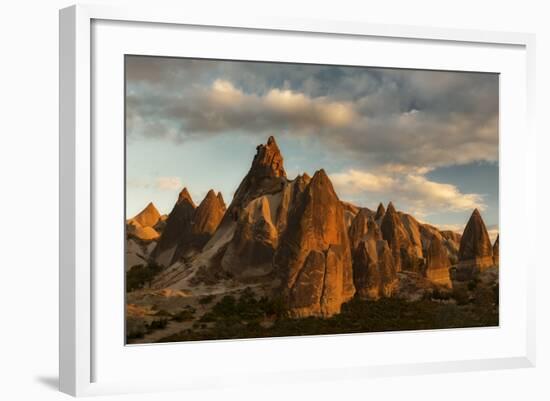 Volcanic Desert Landscape and its Fabulous Geographical Structures Caught in Evening Light-David Clapp-Framed Photographic Print