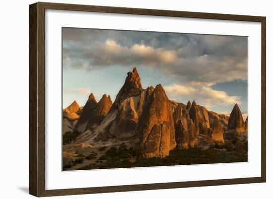 Volcanic Desert Landscape and its Fabulous Geographical Structures Caught in Evening Light-David Clapp-Framed Photographic Print