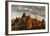 Volcanic Desert Landscape and its Fabulous Geographical Structures Caught in Evening Light-David Clapp-Framed Photographic Print