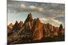 Volcanic Desert Landscape and its Fabulous Geographical Structures Caught in Evening Light-David Clapp-Mounted Photographic Print