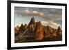 Volcanic Desert Landscape and its Fabulous Geographical Structures Caught in Evening Light-David Clapp-Framed Photographic Print