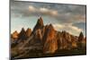 Volcanic Desert Landscape and its Fabulous Geographical Structures Caught in Evening Light-David Clapp-Mounted Photographic Print