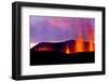 Volcanic eruption near Eyjafjallajoekull glacier, Iceland-Uri Golman-Framed Photographic Print