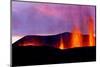 Volcanic eruption near Eyjafjallajoekull glacier, Iceland-Uri Golman-Mounted Photographic Print