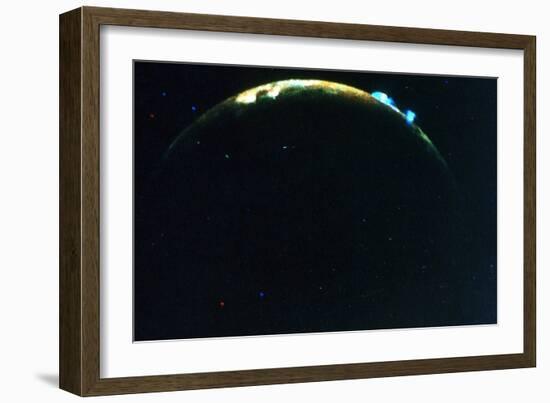 Volcanic Eruption on Jupiter's Moon, Lo, 1979-null-Framed Giclee Print