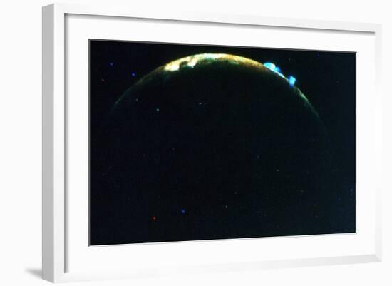 Volcanic Eruption on Jupiter's Moon, Lo, 1979-null-Framed Giclee Print