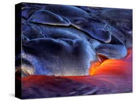 Volcanic Eruption, Volcanoes National Park, Kilauea, Big Island, Hawaii, USA-Art Wolfe-Stretched Canvas