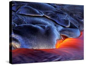 Volcanic Eruption, Volcanoes National Park, Kilauea, Big Island, Hawaii, USA-Art Wolfe-Stretched Canvas