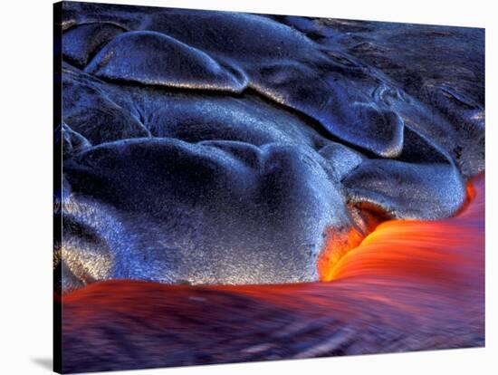 Volcanic Eruption, Volcanoes National Park, Kilauea, Big Island, Hawaii, USA-Art Wolfe-Stretched Canvas