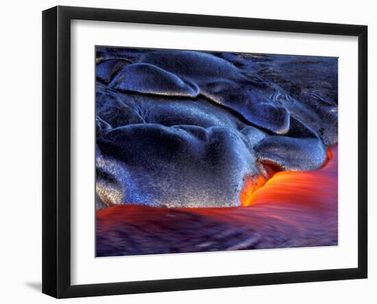 Volcanic Eruption, Volcanoes National Park, Kilauea, Big Island, Hawaii, USA-Art Wolfe-Framed Premium Photographic Print