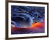 Volcanic Eruption, Volcanoes National Park, Kilauea, Big Island, Hawaii, USA-Art Wolfe-Framed Photographic Print