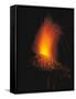 Volcanic Explosion at Night-null-Framed Stretched Canvas