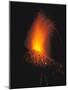 Volcanic Explosion at Night-null-Mounted Photographic Print