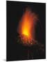Volcanic Explosion at Night-null-Mounted Photographic Print
