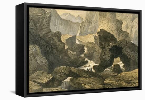 Volcanic Landscape-null-Framed Stretched Canvas