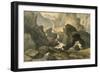 Volcanic Landscape-null-Framed Art Print