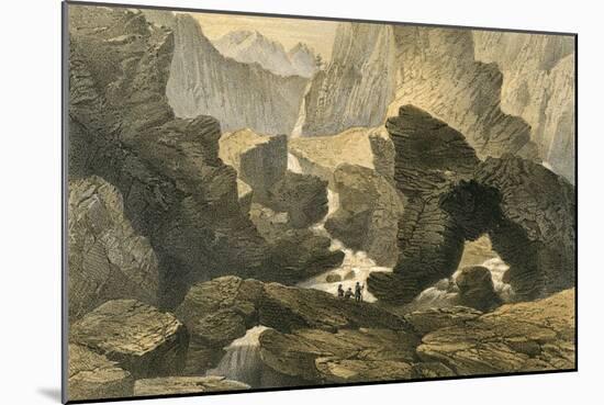 Volcanic Landscape-null-Mounted Art Print