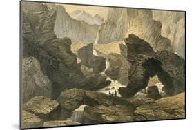 Volcanic Landscape-null-Mounted Art Print