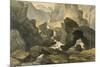 Volcanic Landscape-null-Mounted Art Print