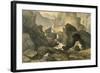 Volcanic Landscape-null-Framed Art Print