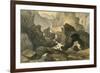 Volcanic Landscape-null-Framed Premium Giclee Print