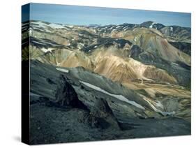 Volcanic Mountains Formed Mainly of Rhyolite at Landamannalaugar, Iceland, Polar Regions-Nigel Callow-Stretched Canvas