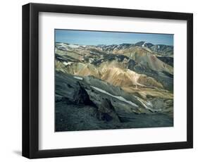 Volcanic Mountains Formed Mainly of Rhyolite at Landamannalaugar, Iceland, Polar Regions-Nigel Callow-Framed Photographic Print