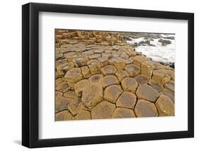 Volcanic Rock Formation near the Ocean-wildnerdpix-Framed Photographic Print