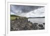 Volcanic rock formations on the shores of White Lake, Tariat district, North Hangay province, Mongo-Francesco Vaninetti-Framed Photographic Print