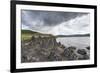 Volcanic rock formations on the shores of White Lake, Tariat district, North Hangay province, Mongo-Francesco Vaninetti-Framed Photographic Print