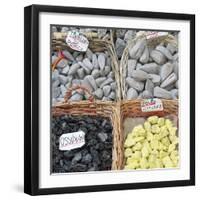 Volcanic rock souvenirs, Lipari Island, Aeolian Islands, UNESCO World Heritage Site, Sicily, Italy,-Marco Simoni-Framed Photographic Print