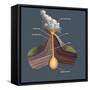 Volcanic Structure-Spencer Sutton-Framed Stretched Canvas