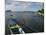 Volcano and Colourful Banka Fishing Boats, Lake Taal, Talisay, Luzon, Philippines, Southeast Asia-Kober Christian-Mounted Photographic Print