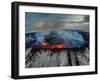 Volcano Eruption at the Holuhraun Fissure, Bardarbunga Volcano, Iceland-Ragnar Th Sigurdsson-Framed Photographic Print