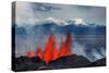 Volcano Eruption at the Holuhraun Fissure Near Bardarbunga Volcano, Iceland-null-Stretched Canvas