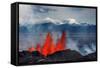 Volcano Eruption at the Holuhraun Fissure Near Bardarbunga Volcano, Iceland-null-Framed Stretched Canvas