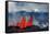 Volcano Eruption at the Holuhraun Fissure Near Bardarbunga Volcano, Iceland-null-Framed Stretched Canvas