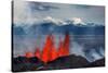 Volcano Eruption at the Holuhraun Fissure Near Bardarbunga Volcano, Iceland-null-Stretched Canvas