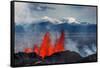 Volcano Eruption at the Holuhraun Fissure Near Bardarbunga Volcano, Iceland-null-Framed Stretched Canvas