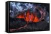 Volcano Eruption at the Holuhraun Fissure near Bardarbunga Volcano, Iceland-Arctic-Images-Framed Stretched Canvas