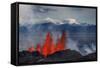 Volcano Eruption at the Holuhraun Fissure near Bardarbunga Volcano, Iceland-Arctic-Images-Framed Stretched Canvas