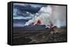 Volcano Eruption at the Holuhraun Fissure near Bardarbunga Volcano, Iceland-Arctic-Images-Framed Stretched Canvas