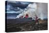 Volcano Eruption at the Holuhraun Fissure near Bardarbunga Volcano, Iceland-Arctic-Images-Stretched Canvas