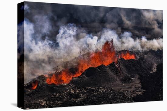 Volcano Eruption at the Holuhraun Fissure near Bardarbunga Volcano, Iceland-Arctic-Images-Stretched Canvas