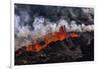 Volcano Eruption at the Holuhraun Fissure near Bardarbunga Volcano, Iceland-Arctic-Images-Framed Photographic Print